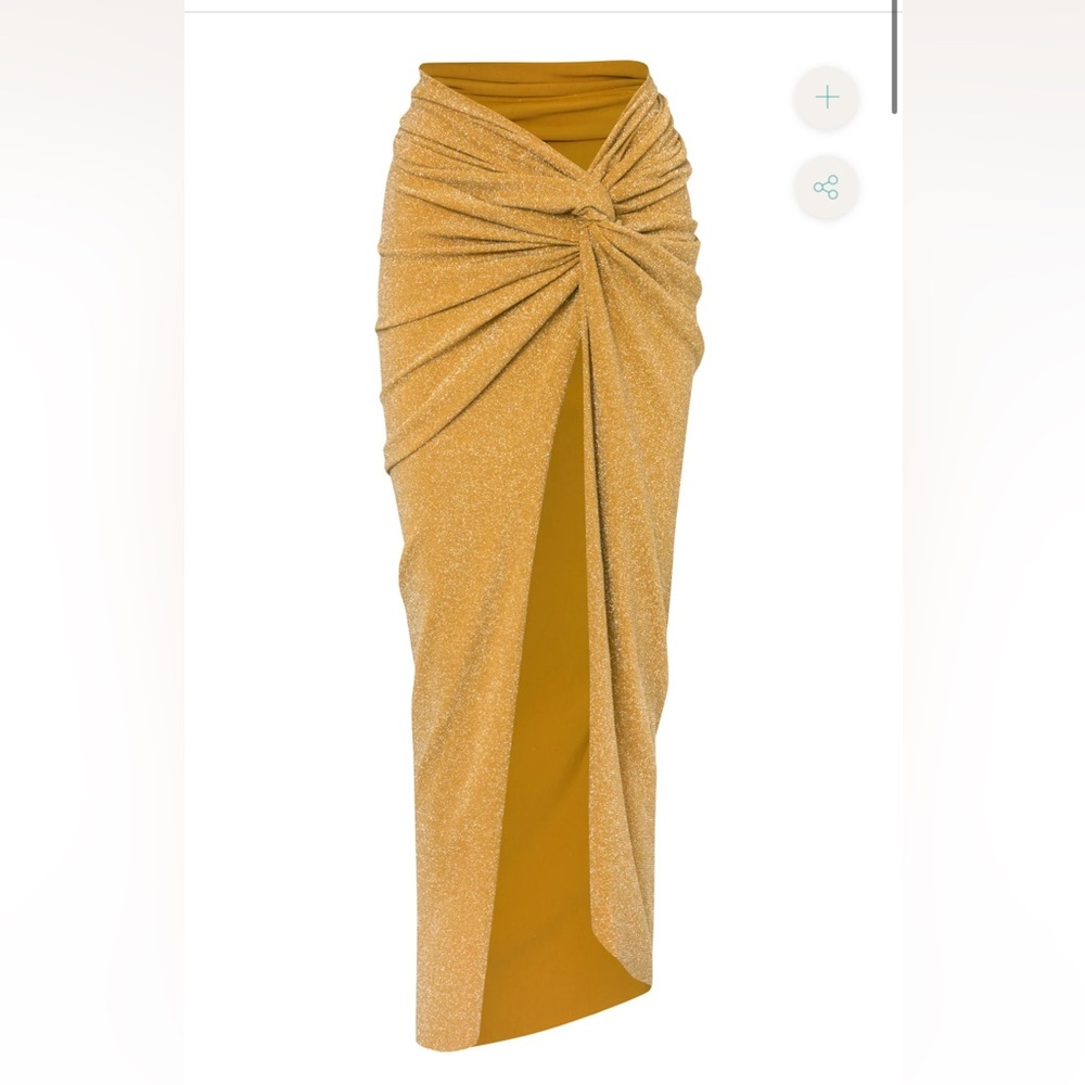 Gold Baobab Bikini and skirt set XS/S | resortwear, vacation, luxury, glam - Picture 6 of 7